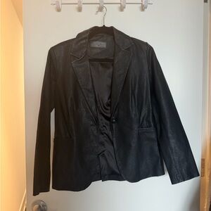 Blanknyc Vegan Leather Blazer
